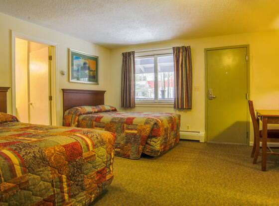 The Upper Pass Lodge at Magic Mountain allows check-in for 18 year-old guests